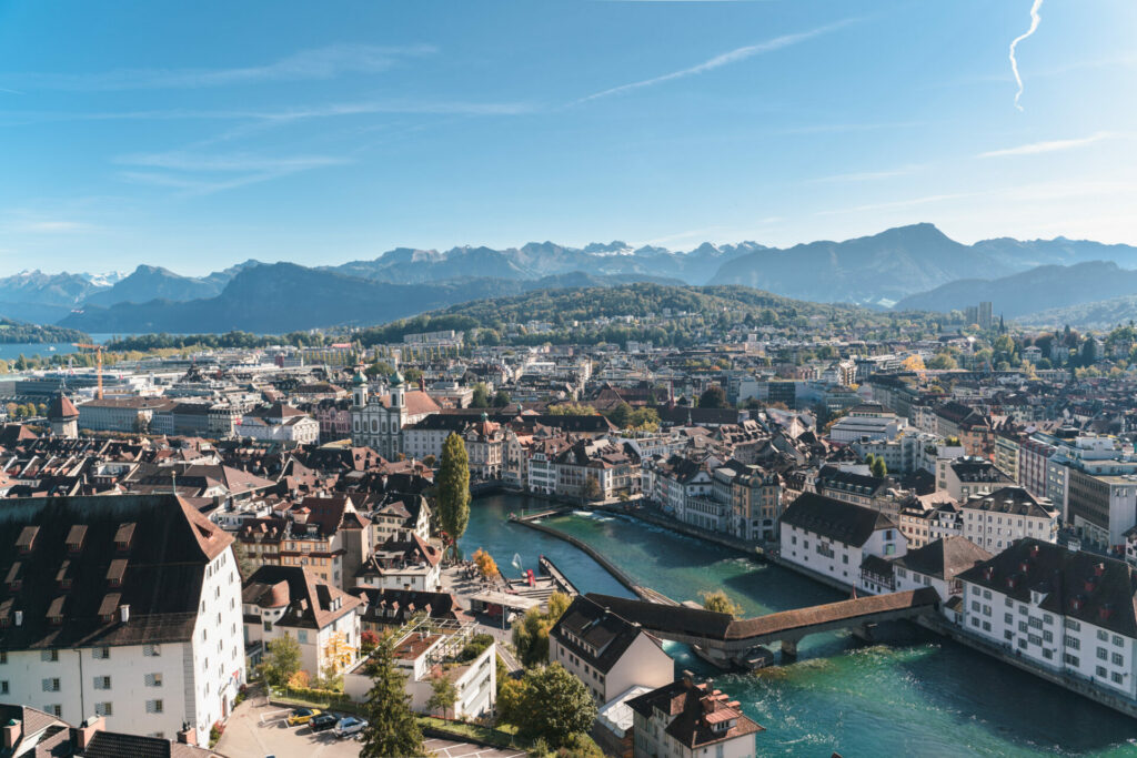 Aussicht von der Museggmauer Luzern