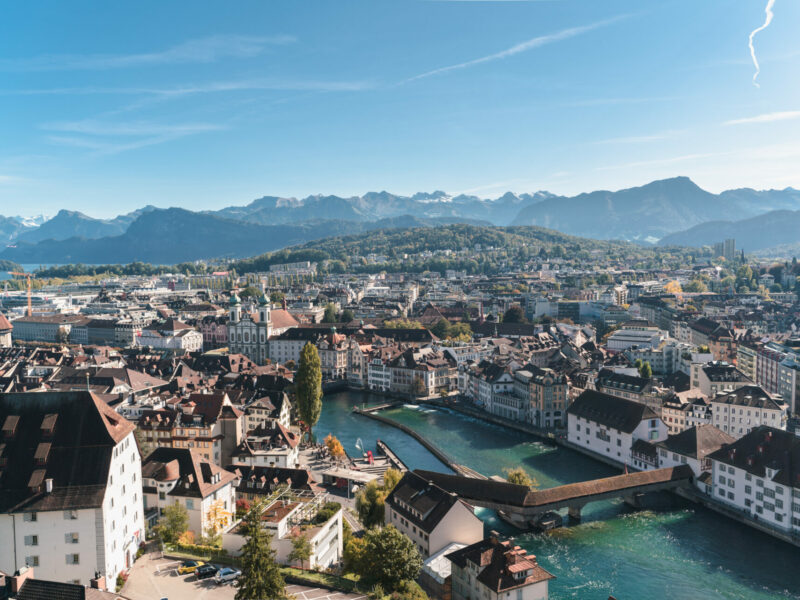 Aussicht von der Museggmauer Luzern